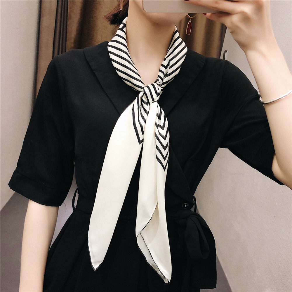 OEM Printed White Silk Scarves No Minimum Digital Print On Silk scarf Custom Design Silk Scarf For Women