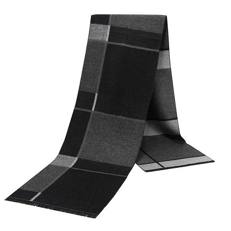 High Quality Custom Pashmina Scarf Viscose Woven Jacquard Brushed Scarf Business Men Casual Scarves Shawl