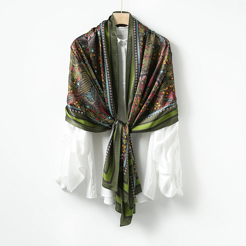 Spring Scarf Women's Luxury Design Scarf Silk Smooth Scarf Soft Muslim Headband Shawl Beach 70x180cm