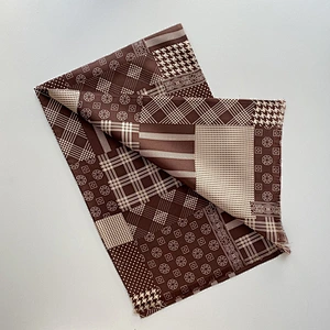 Men's 100 Silk Scarf Double Layers Fashion Neckerchief Formal Casual Dot Small Circle Blue style for men