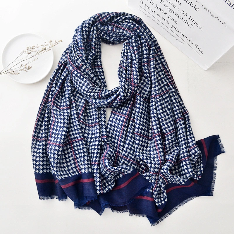 Navy Blue Dots Winter Designer Scarf 180cm Long Men Fashion Scarf Male Luxury Brand Shawl Wrap Scarf for Men