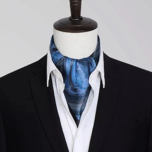 Vintage Silk Feel Square Scarf For Men Satin Bandana Print Neckerchief Geometry Head Scarf
