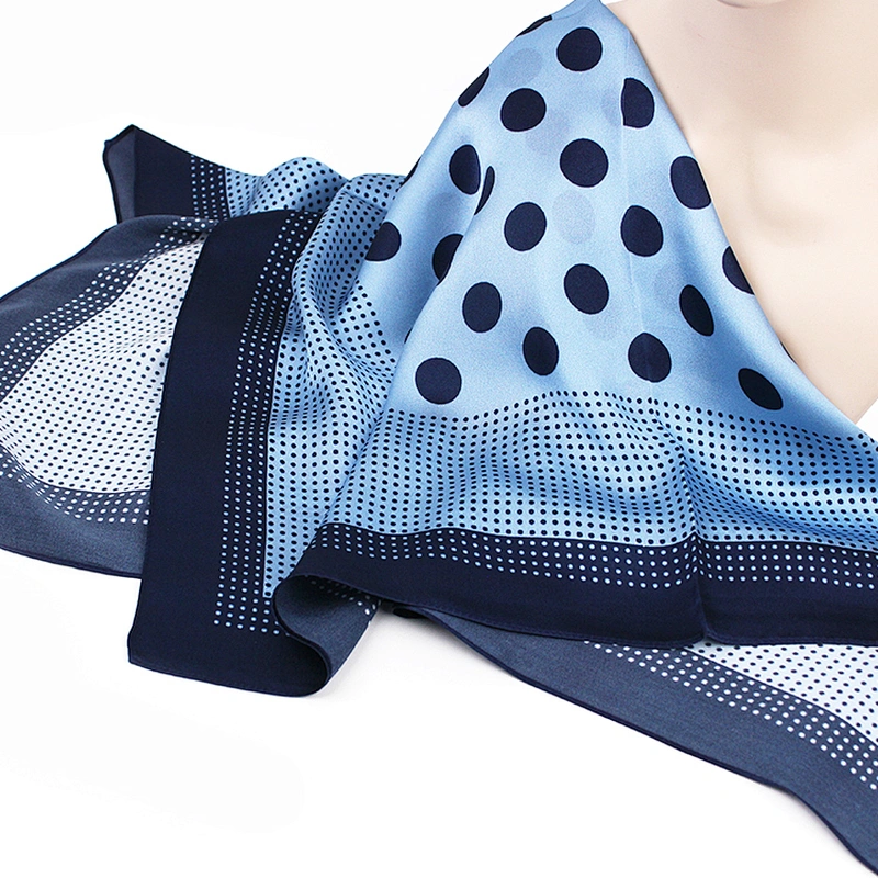 High Quality Custom Printed 100% Silk Square Scarf For Women