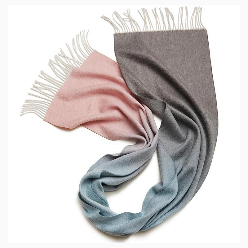 Wholesale Winter Warm Scarves Ladies Women Wool Custom Logo Winter Soft Shawl 100% Wool Scarf