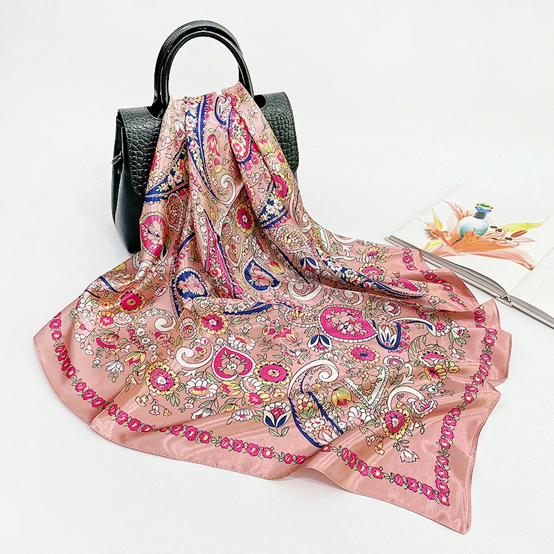 Stylish Girls Satin polyester  hijab Wholesale Professional Scarf For Women