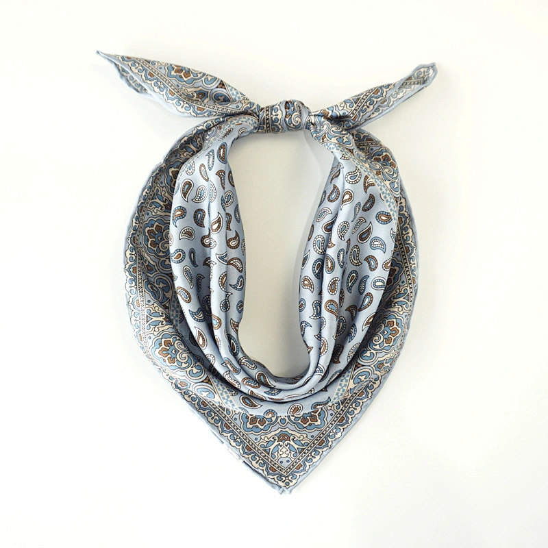 Silk Scarf Custom Printing Twill Designer Scarf Styles Silk Twill Scarf For Men