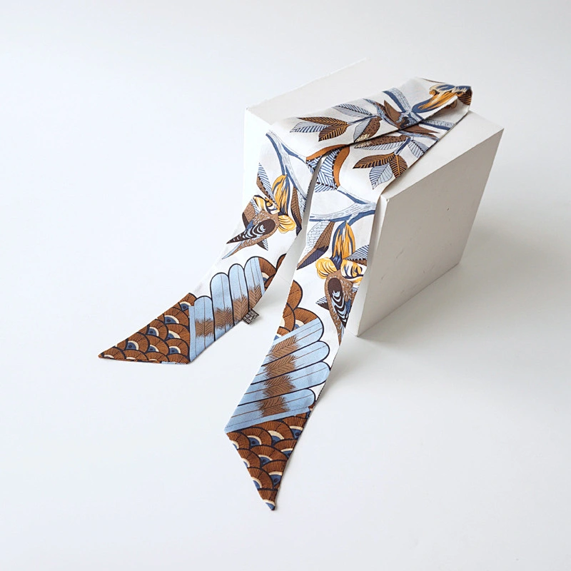 Silk bag twillies scarf skinny scarf for women handbag scarf custom print silk