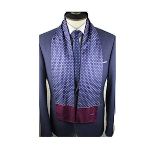 TWO SIDE BLUE AND RED color scarf HANDKERCHIEF POCKET SQUARE custom scarf men's fashion SC036