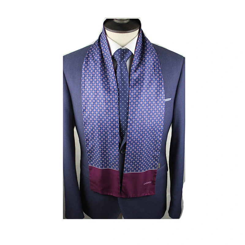 TWO SIDE BLUE AND RED color scarf HANDKERCHIEF POCKET SQUARE custom scarf men's fashion SC036