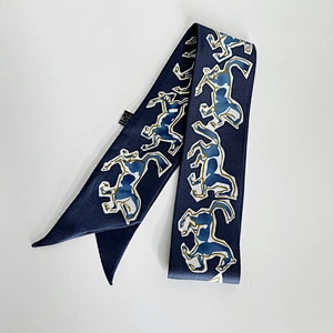 Custom Print Hair silk narrow ribbon two edge satin silk ribbon Custom Printing Twill Scarf for Girl