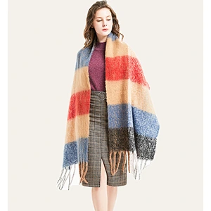 Winter Women Custom Pashmina Scarf Scarves And Shawls Custom Logo Pashmina Scarf