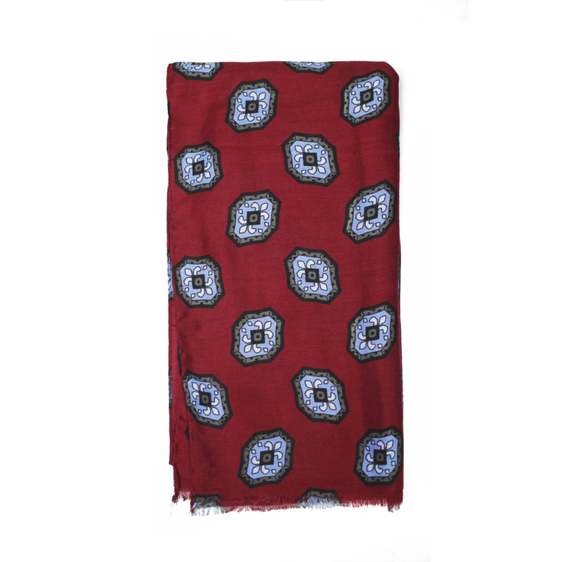 LOW MOQ Men Other Scarves Italian Luxury Man Designer Scarf Thin Polyester Printed Spring Summer Autumn Winter Scarf
