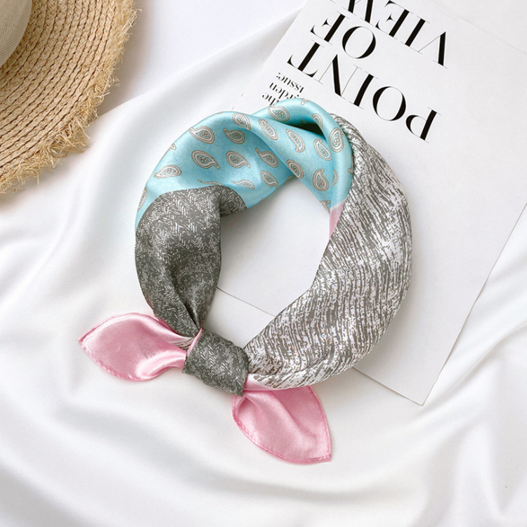 Wholesale new small pocket scarves ladies professional variety decorative printing scarves