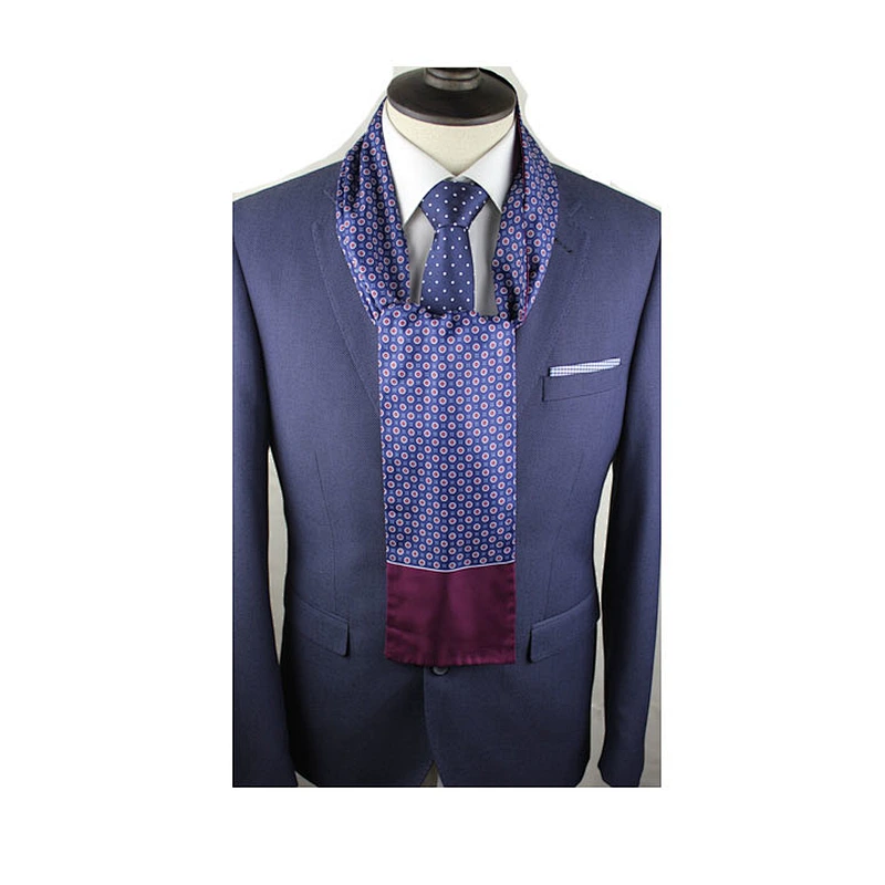 TWO SIDE BLUE AND RED color scarf HANDKERCHIEF POCKET SQUARE custom scarf men's fashion SC036