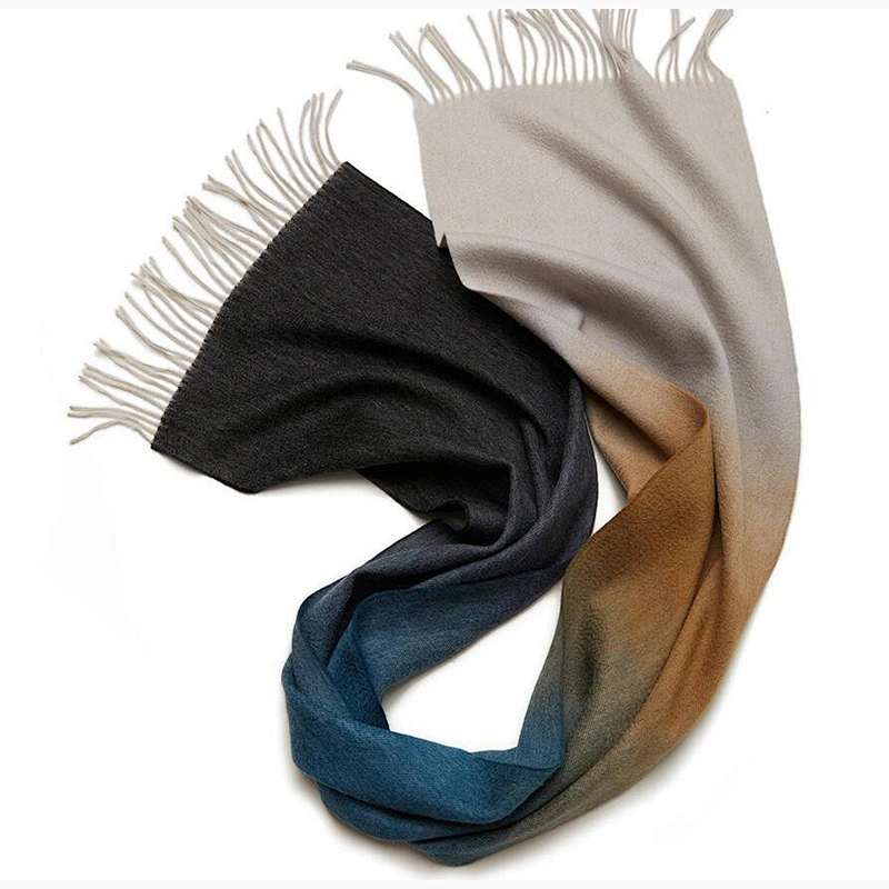 Wholesale Winter Warm Scarves Ladies Women Wool Custom Logo Winter Soft Shawl 100% Wool Scarf