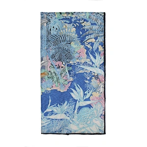 Custom Oversize Warm Poncho Shawl Double Side Digital Print Winter Women Silk Wool Scarf With Hand Rolled