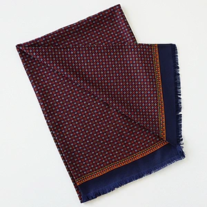 Wholesale Mens luxury 100% pure silk scarf custom print scarves