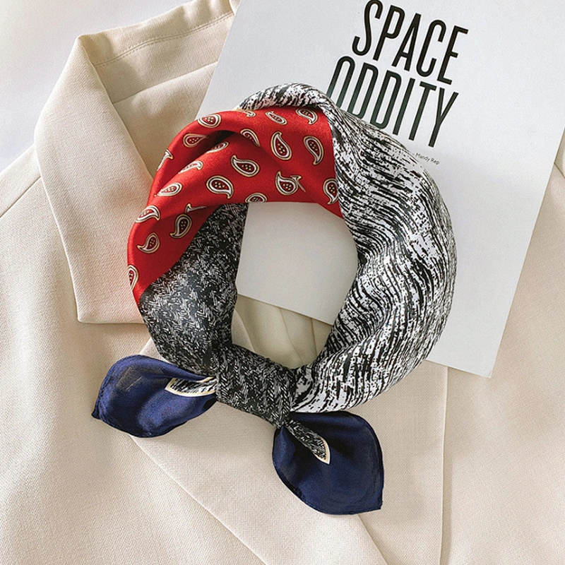 Wholesale new small pocket scarves ladies professional variety decorative printing scarves
