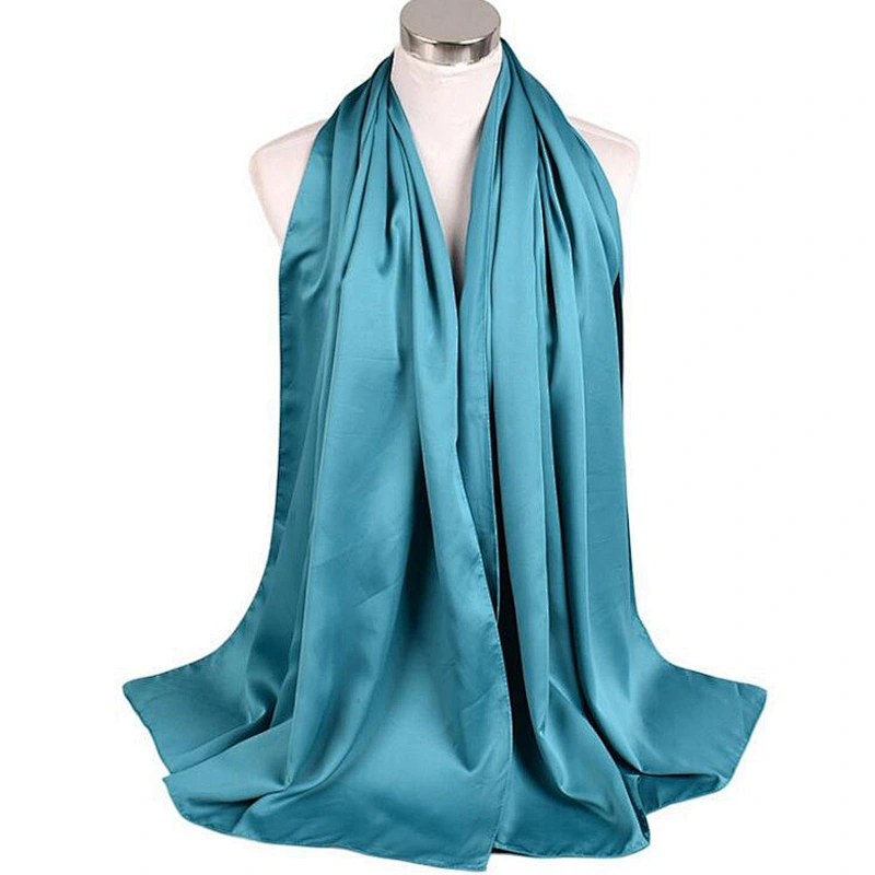 Silk Scarf Custom Printing Stylish Muslim Scarf Hijab Women Professional Foulard 100 soi Turkish Hijab Women