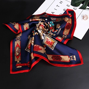 New fashion large square 100% silk digital print scarf