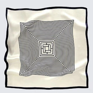 Wholesale 100% Mulberry Silk Scarf 26 inch Lightweight Square Neckerchief Digital Printed  Scarves