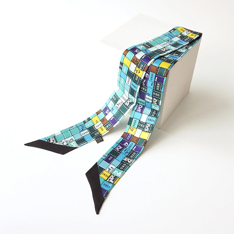 Silk bag twillies scarf skinny scarf for women handbag scarf custom print silk