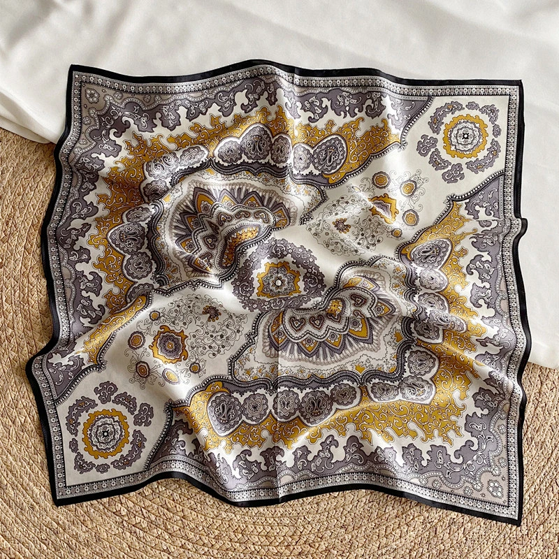 Designer Scarf Styles Silk Luxury Silk Scarf Custom Printing Spring Summer Silk Neck Scarfs For Women