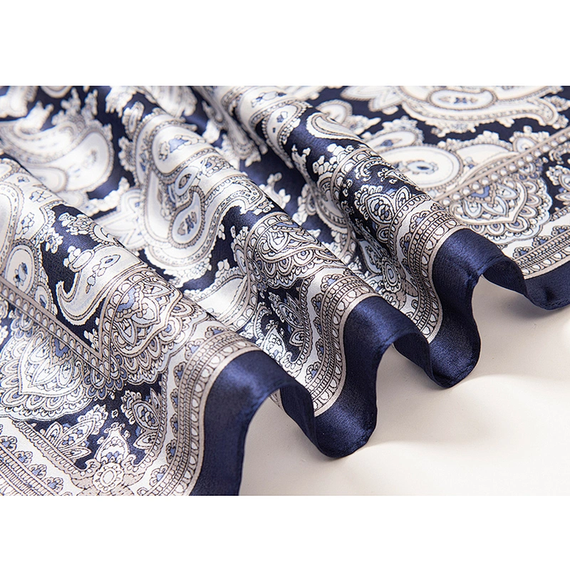 Designer Scarf Styles 100% Silk Luxury Silk Scarf Custom Printing Spring Summer Silk Neck Scarfs For Men