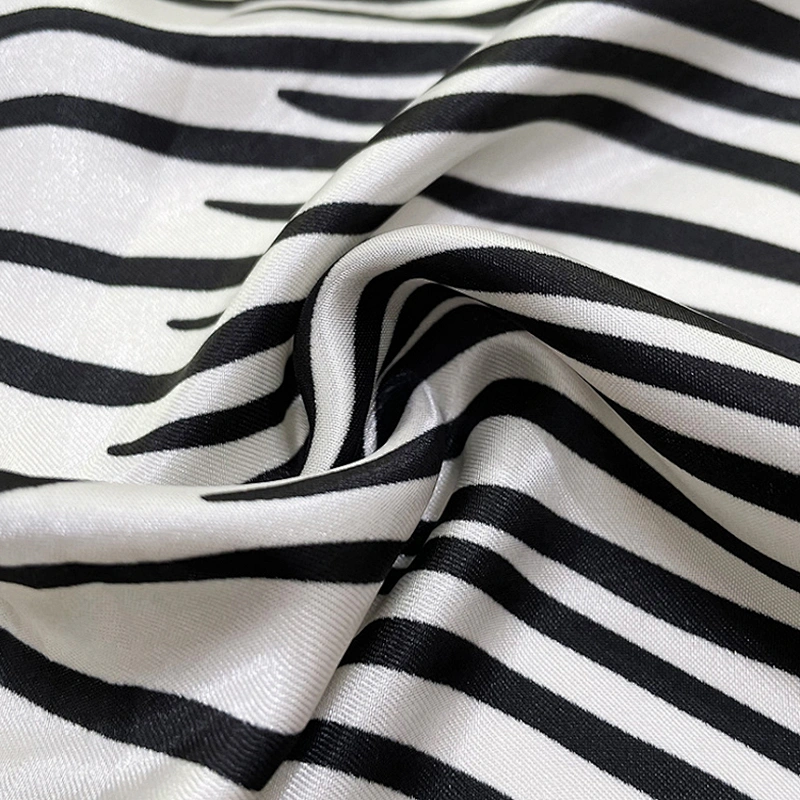 Custom Satin Scarf For Women Summer Popular Bag Scarf Stripe Dot Palestinian Scarf