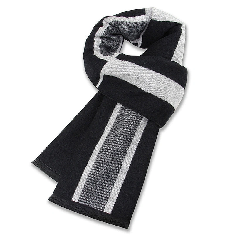 Wholesale New Fashion Wool Scarves And Acrylic Mens Brushed Winter Scarf