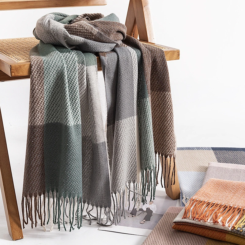 Hot Sale Ladies Winter Warm Cashmere Shawls Pashmina Scarf Luxury Women Designer Scarves