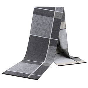 High Quality Custom Pashmina Scarf Viscose Woven Jacquard Brushed Scarf Business Men Casual Scarves Shawl
