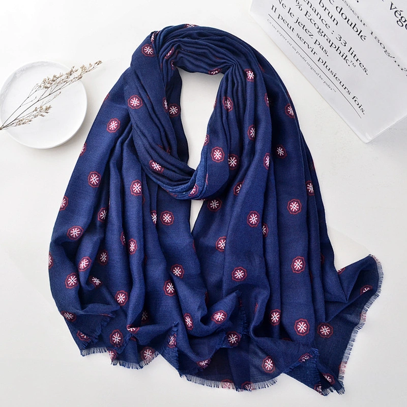 Navy Blue Dots Winter Designer Scarf 180cm Long Men Fashion Scarf Male Luxury Brand Shawl Wrap Scarf for Men
