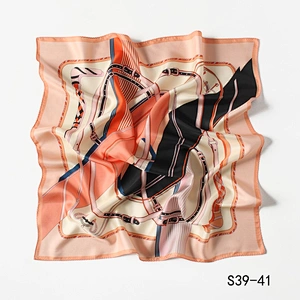 Wholesale 100% silk twill scarf women printing square scarves