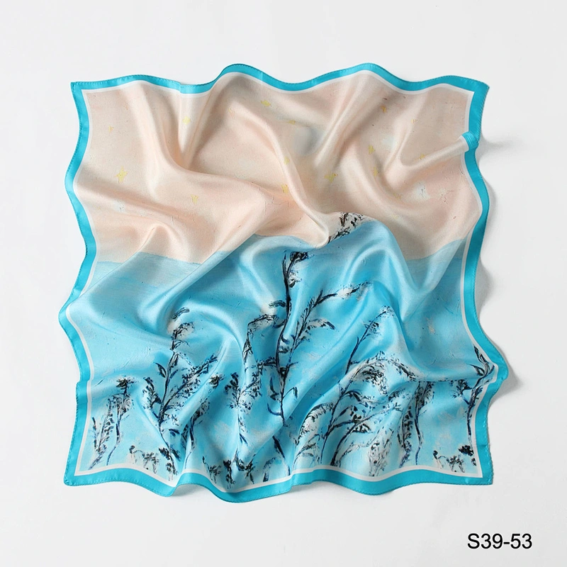 70*70cm Women Satin Twill Scarf Big Square Style Fashion Ladies Silk Colorful Accessory Neck Square Scarf