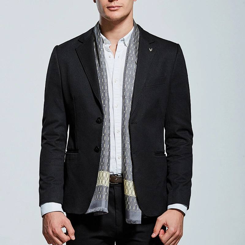 Wholesale Mens luxury 100% pure silk scarf custom print scarves