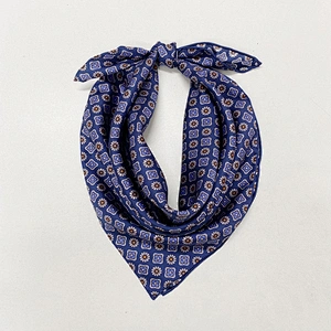Custom Printing Designer Men Silk Scarves Style Printed Square Scarf