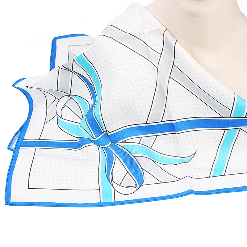 High Quality Custom Printed 100% Silk Square Scarf For Women