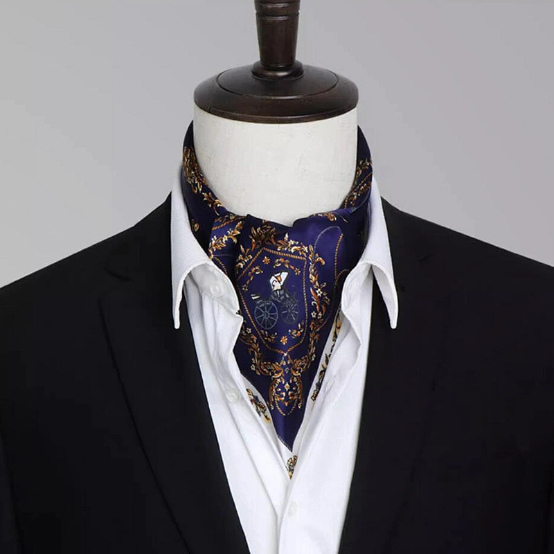 Wholesale Summer men Retro Cashew Scarf Soft Floral Printed Square Scarf Custom Head Wrap Fashion New Satin Silk Scarf