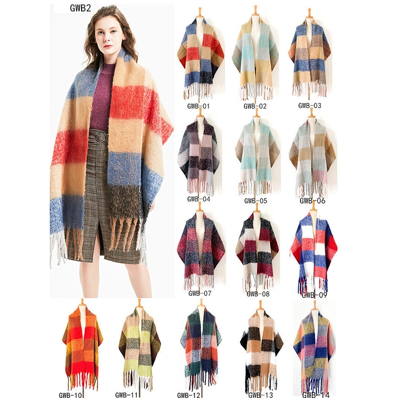 Winter Women Custom Pashmina Scarf Scarves And Shawls Custom Logo Pashmina Scarf