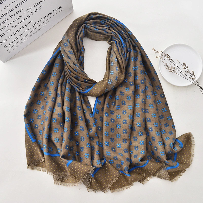 Custom New cotton and linen feel Men And Women Scarf Fashion Viscose beach towel Scarves Shawls