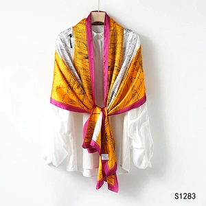 Spring Scarf Women's Luxury Design Scarf Silk Smooth Scarf Soft Muslim Headband Shawl Beach 70x180cm
