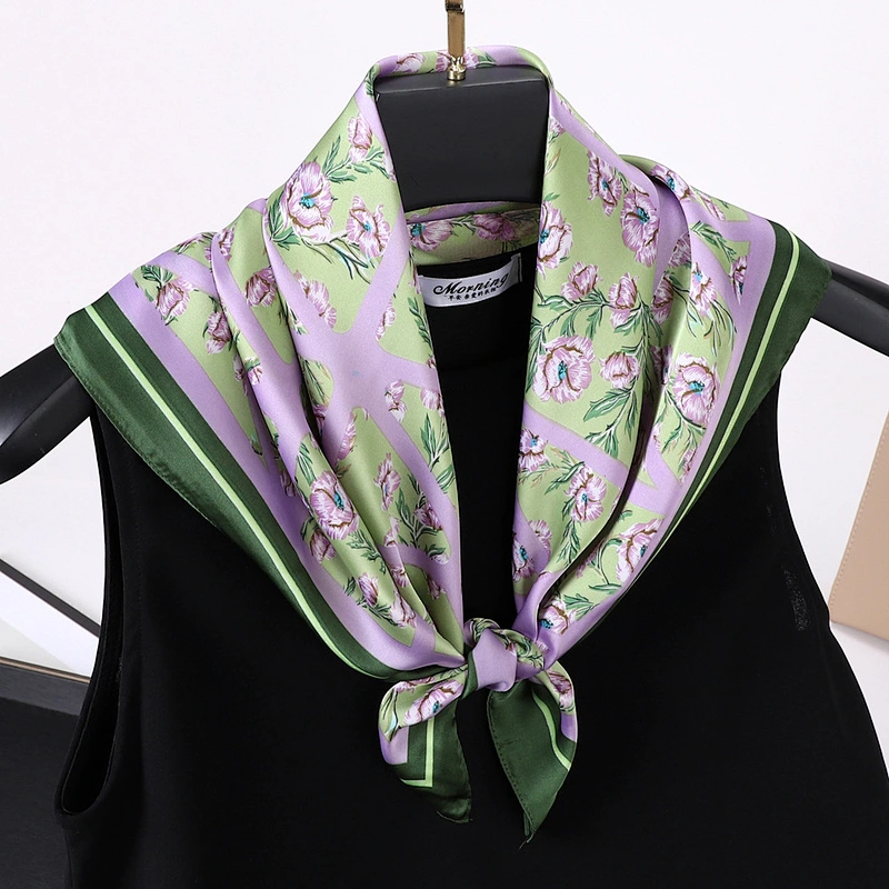 Custom Luxury Palestine Scarf Soft Satin Other Scarves Printed Colorful Hijab Jersey Scarf Hijab For Women