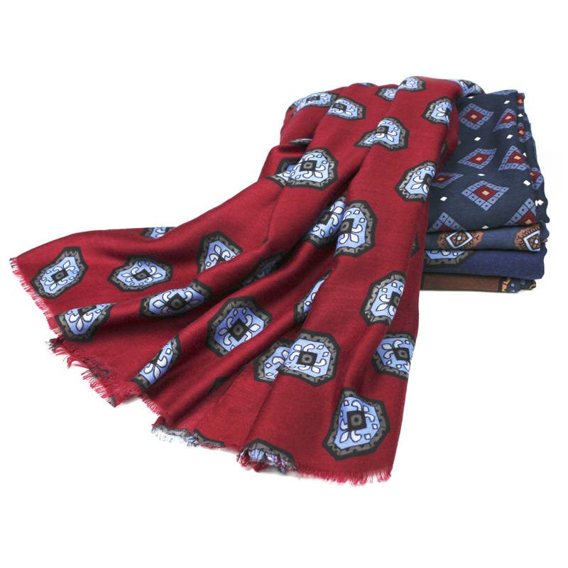 Men Other Scarves Italian Fashion Style Luxury Man Designer Scarf Thin Polyester Printed Spring Summer Autumn Winter Scarf
