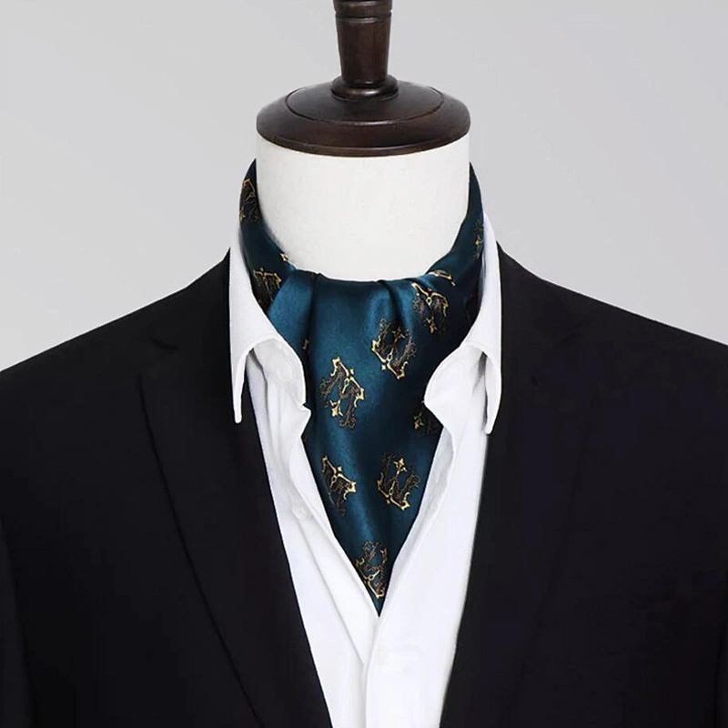 Wholesale Summer men Retro Cashew Scarf Soft Floral Printed Square Scarf Custom Head Wrap Fashion New Satin Silk Scarf