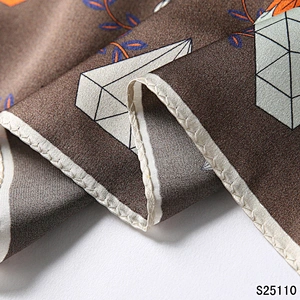 100% Natural Silk Scarf Women Design Print Foulard Neck Hairband Female Small Square Scarves Spring Kerchief