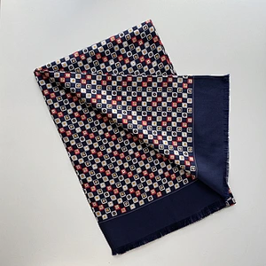 High Quality Custom Logo Printed Silk Satin Scarf 160x25cm Men Double-layer 100 Pure Silk Long Scarves