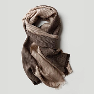 Winter scarf high quality luxury long warm fashion design 100% wool jacquard men scarf