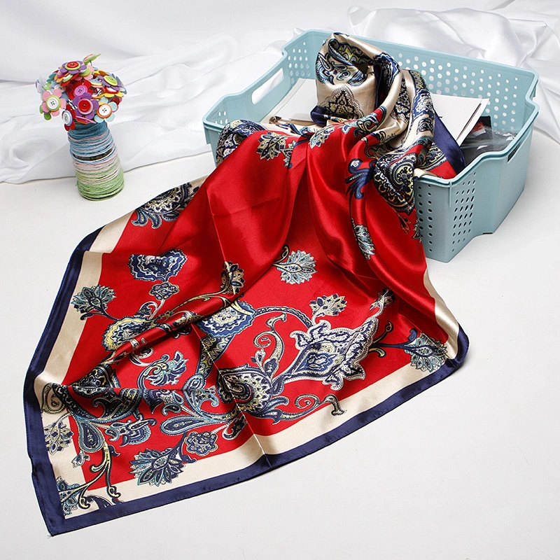 Stylish Girls Satin polyester  hijab Wholesale Professional Scarf For Women