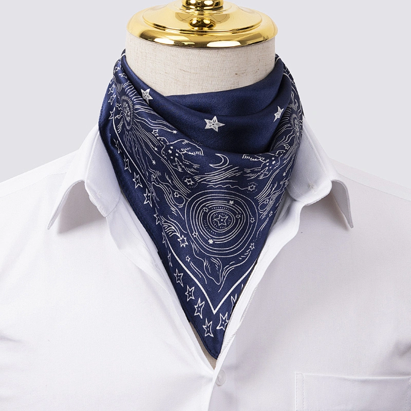 Wholesale Custom satin silk twill Scarf Silk Neck Scarf Women Men Printing Square Scarves